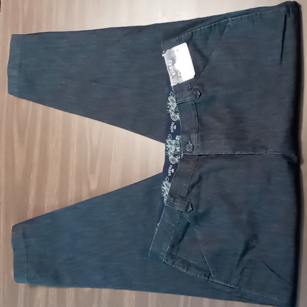 Riders by Lee No Gap Waist Jeans w Bottom Leg Hem Zipper 18M